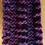 One side of Knit Scarf. itchinforsomestitchin.com