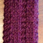 Second side of Knit scarf. itchinforsomestitchin.com