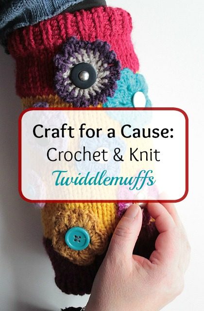 Craft for a cause: twiddlemuffs by http://www.itchinforsomestitchin.com