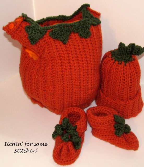 Crochet Pumpkin Costume by Itchin' for some Stitchin'