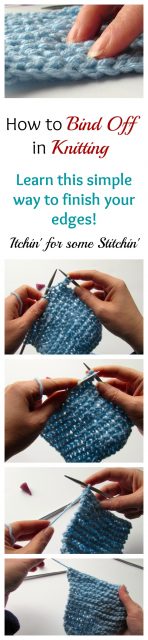 Step by Step How to Bind Off in Knitting by Itchin for some Stitchin'