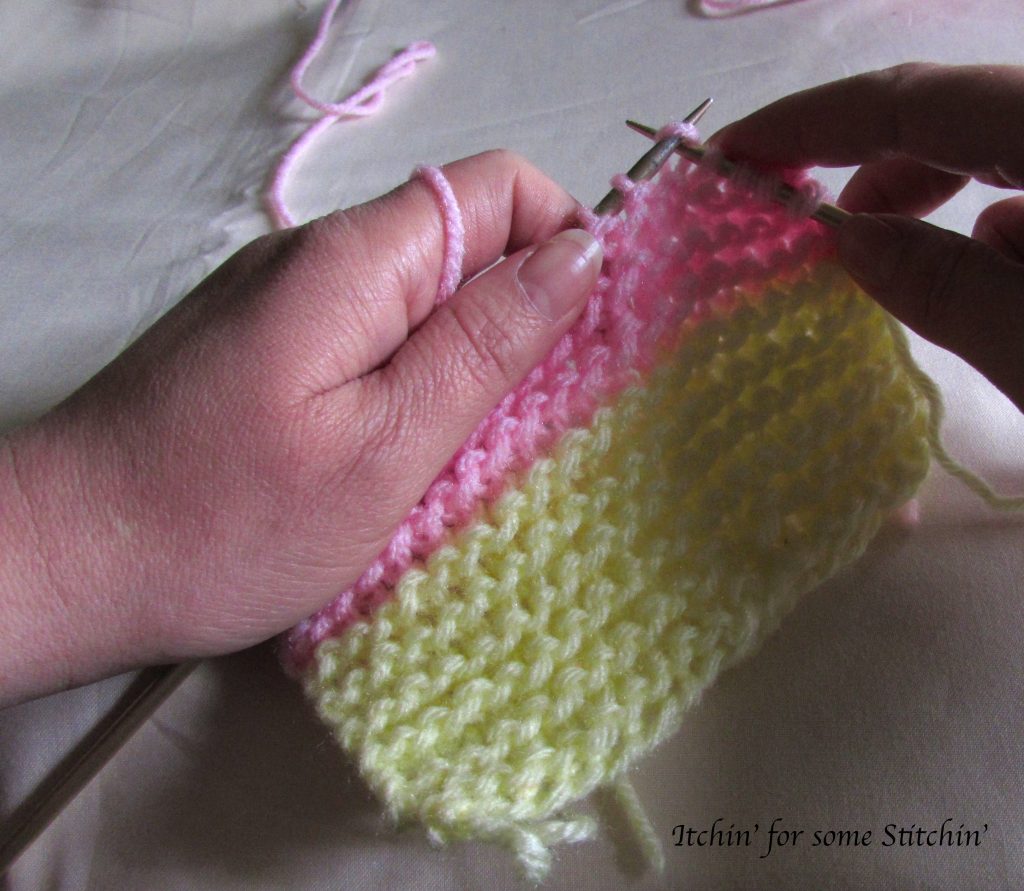 Knitting in progress. http://www.itchinforsomestitchin.com