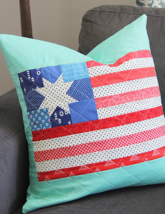 Flag-pillow-and-block-tutorial by Cluck Cluck Sew on http://www.itchinforsomestitchin.com