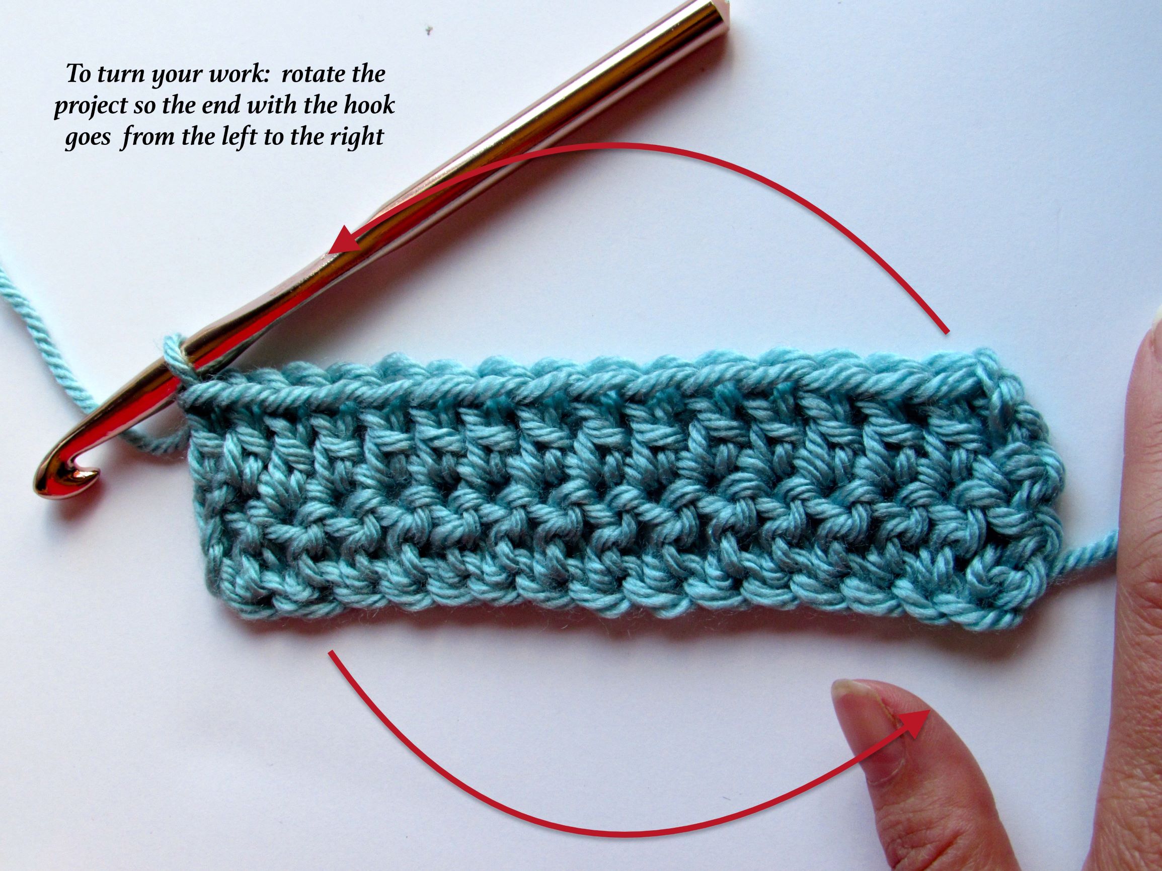 9 basic crochet steps