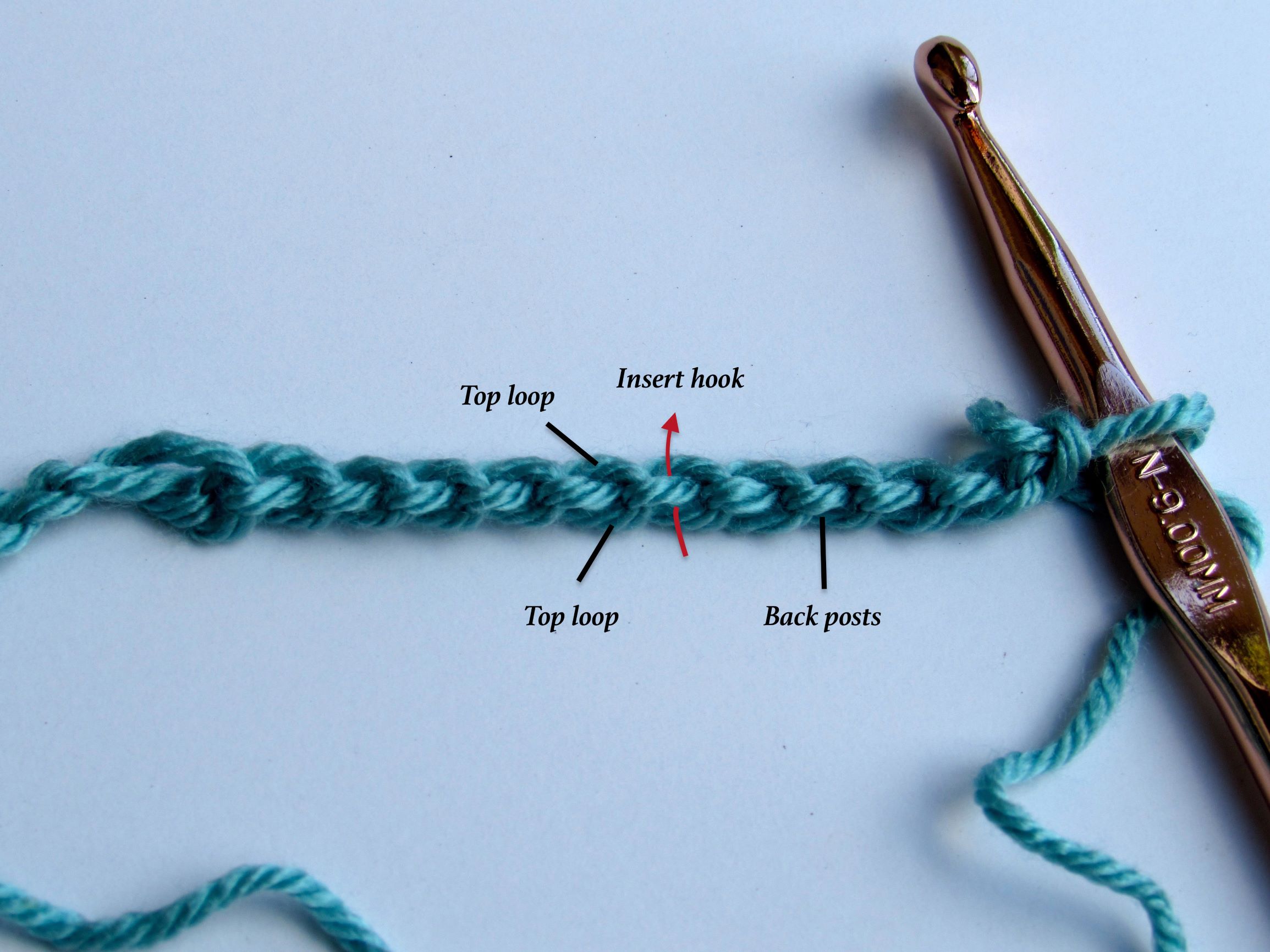 9 basic crochet steps