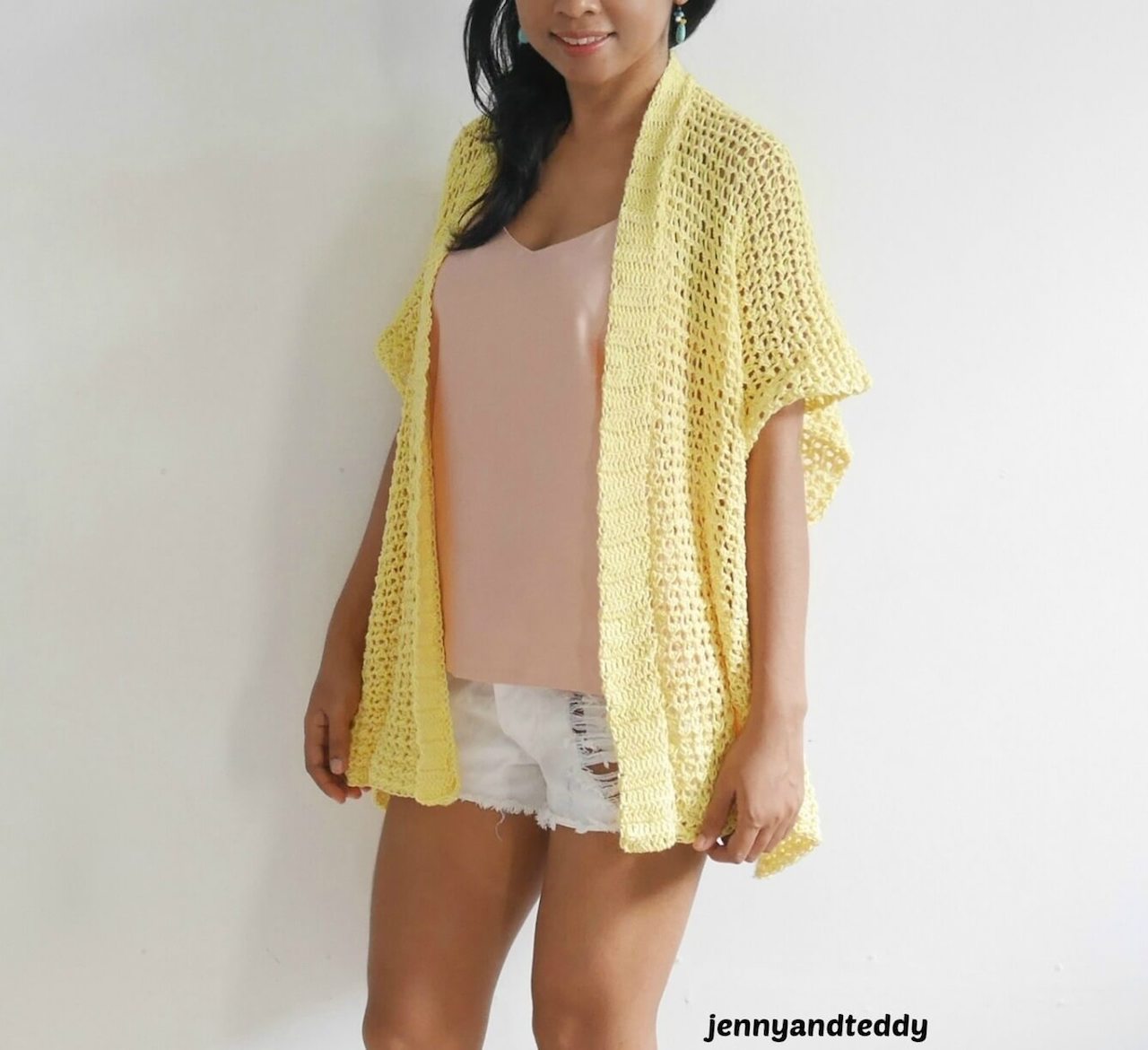 Lemonade Summer Cardigan part of a roundup by www.itchinforsomestitchin.com