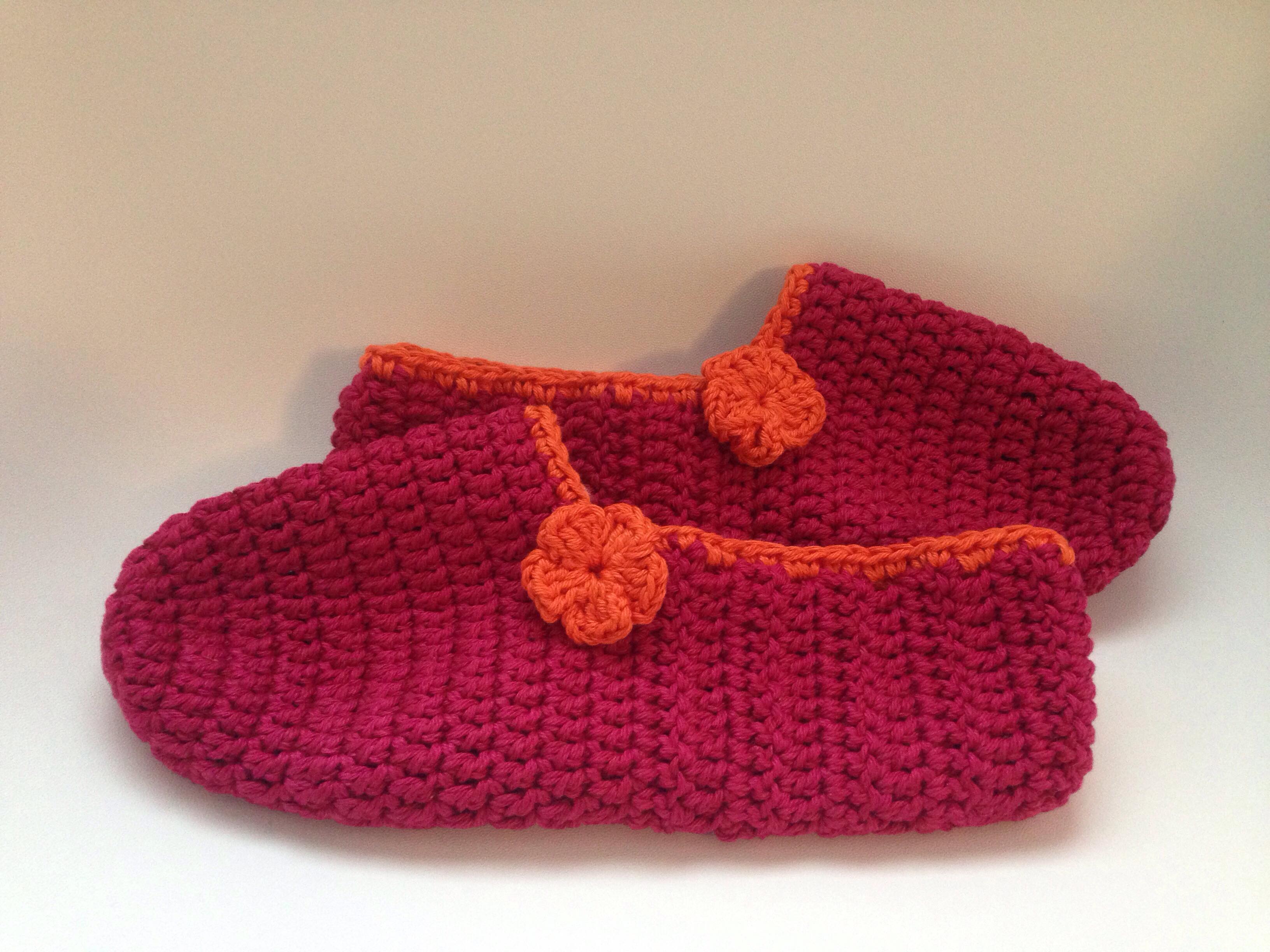 simple crochet slipper pattern