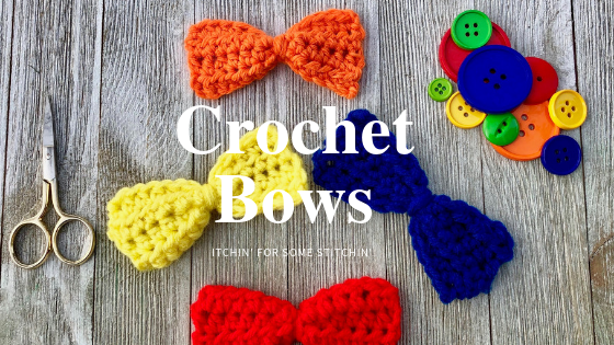 How to Crochet an Easy Bow by www.itchinforsomestitchin.com