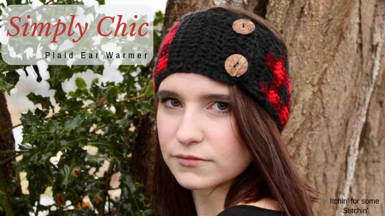 Simply Chic Plaid Headband by www.itchinforsomestitchin.com
