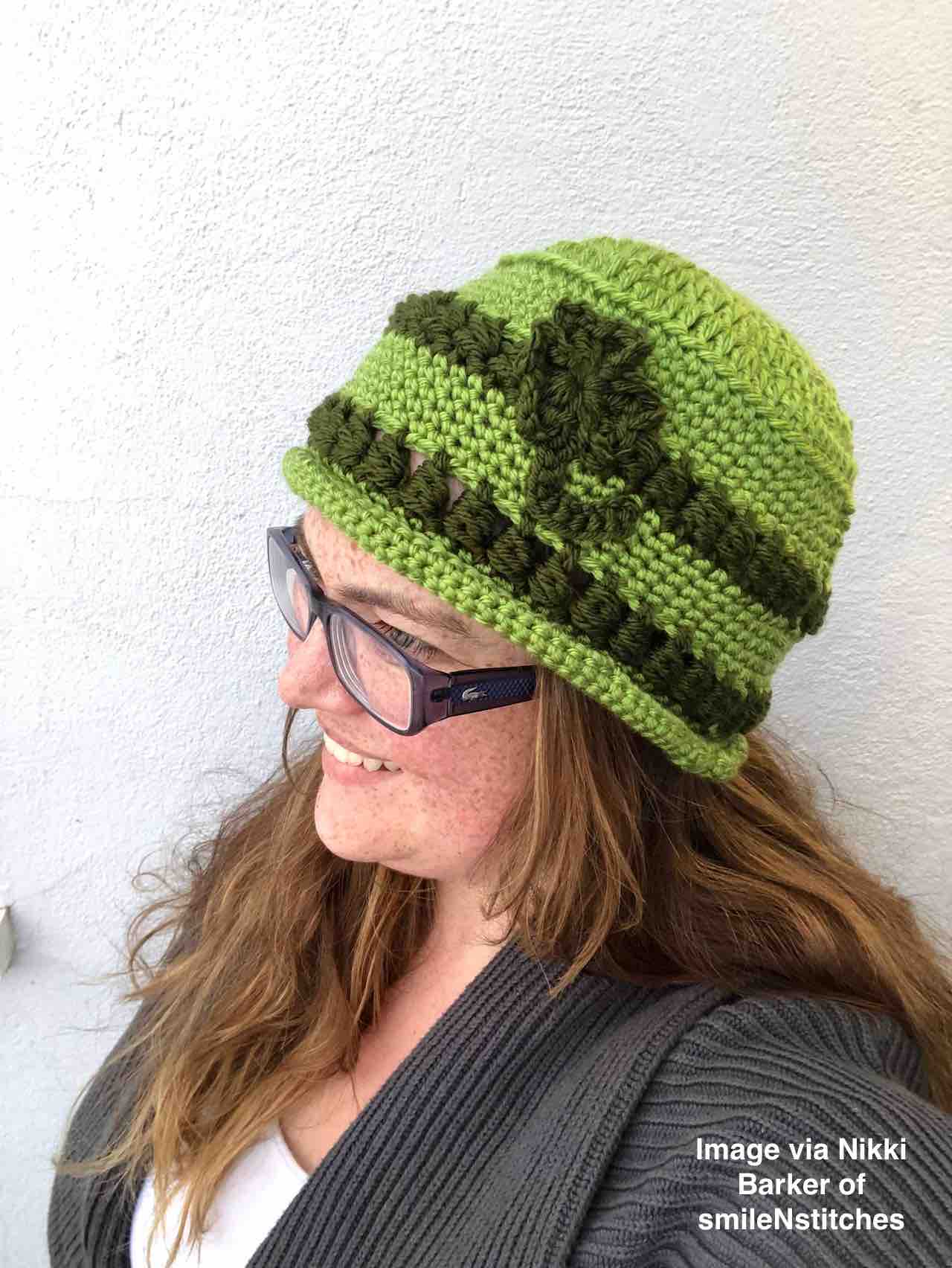 St. Patrick's Day Bowler Hat pattern by www.itchinforsomestitchin.com