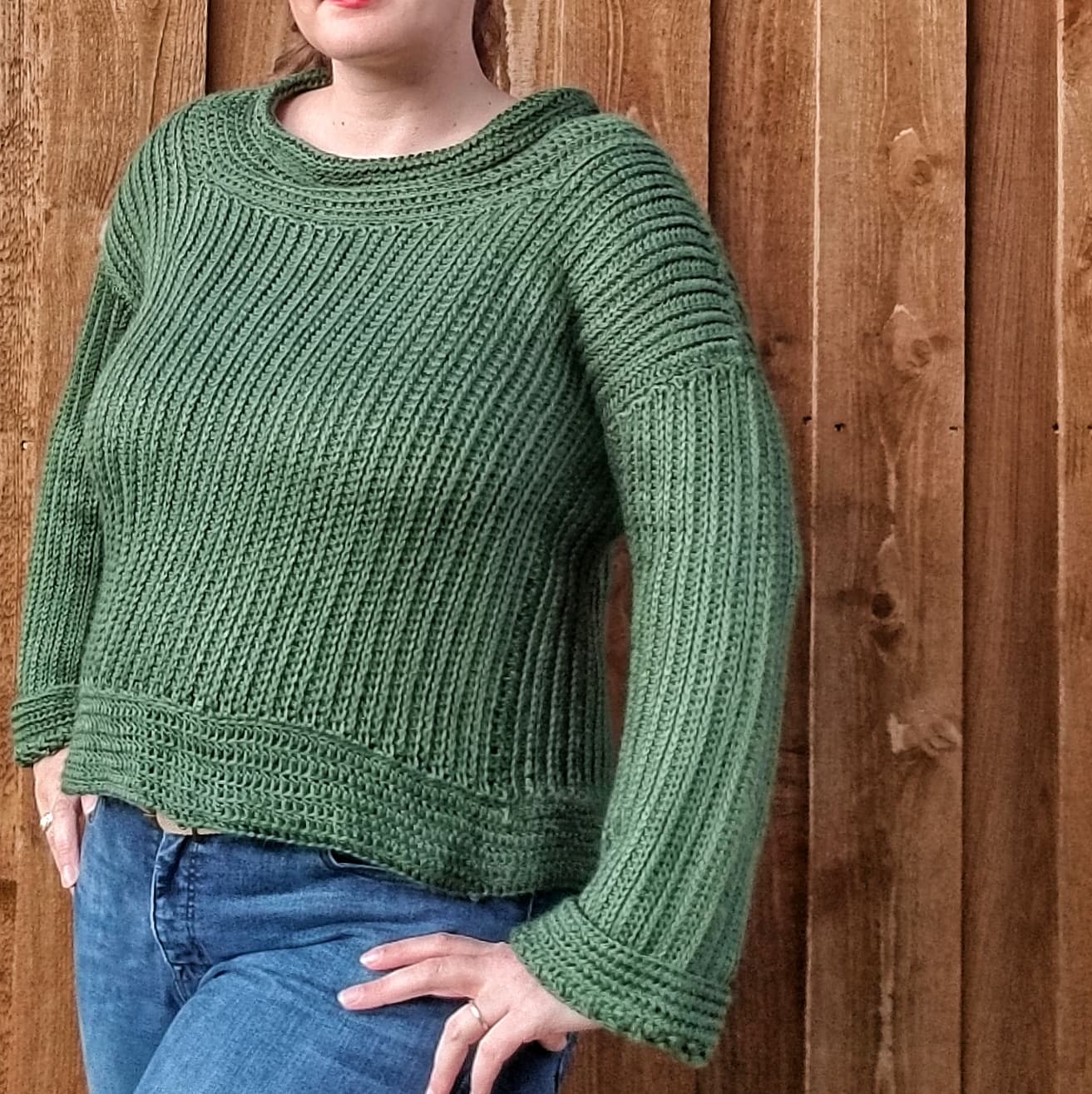 Easy Crochet Sweater Pattern by www.itchinforsomestitchin.com